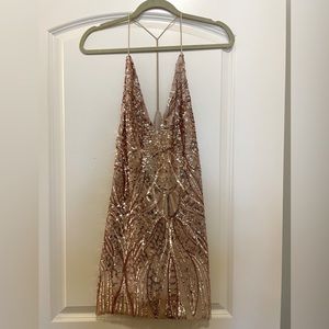 Showpo Sequin Mini Dress Size 8
